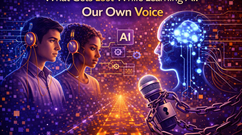 What Gets Lost While Learning AI. Our Own Voice