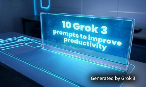 10 Grok 3 Prompts to Improve Productivity